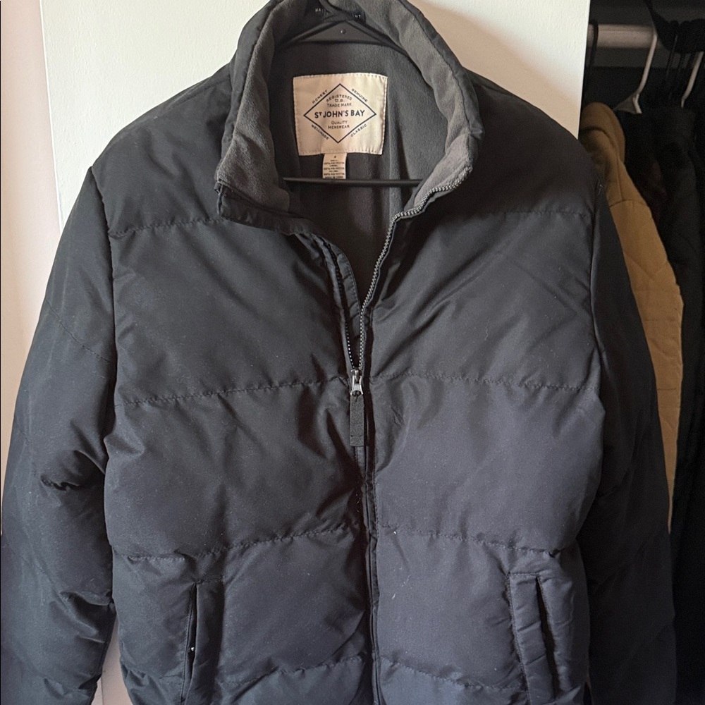 St. John's Bay Black Puffer Jacket